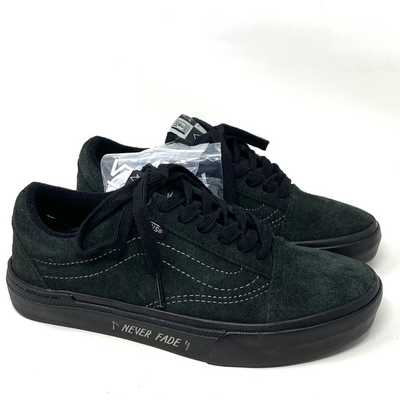 💖MEGA SALE💖VANS Bmx Old Skool Cuff Black Green Suede   Women’s  VN0A5JIPN42 - Picture 2 of 11